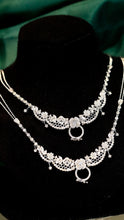 Load image into Gallery viewer, LUOWEND 18K White Gold Real Natural Diamond Necklace for Women
