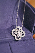 Load image into Gallery viewer, LUOWEND 18K White Gold Real Natural Diamond Necklace for Women
