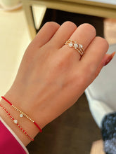 Load image into Gallery viewer, LUOWEND 18K Yellow Gold Fine Jewelry Real Natural Diamond Ring for Women

