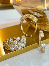 Load image into Gallery viewer, LUOWEND 18k Yellow Gold Fine Jewelry Real Natural Diamond Ring for Women
