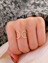 Load image into Gallery viewer, LUOWEND 18K Yellow Gold Fine Jewelry Real Natural Diamond Ring for Women
