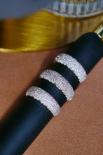 Load image into Gallery viewer, LUOWEND 18K White Gold Rings Real Natural Diamond Ring for Women
