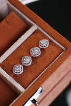 Load image into Gallery viewer, LUOWEND 18K White Gold Natural Diamond Earrings for Women
