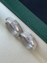 Load image into Gallery viewer, LUOWEND 18K White/Yellow Gold Fine Jewelry Real Natural Diamond Earrings for Women
