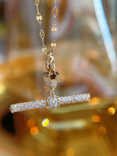 Load image into Gallery viewer, LUOWEND 18K Yellow Gold Fine Jewelry Real Natural Diamond Pendant for Women

