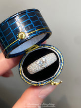 Load image into Gallery viewer, LUOWEND 18K White Gold Natural Diamond Ring for Women
