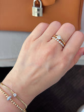 Load image into Gallery viewer, LUOWEND 18K Yellow Gold Fine Jewelry Real Natural Diamond Ring for Women
