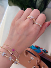 Load image into Gallery viewer, LUOWEND 18K Yellow Gold Fine Jewelry Real Natural Diamond Ring for Women
