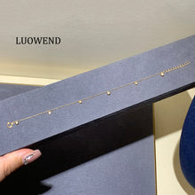 Load image into Gallery viewer, LUOWEND 18K Yellow Gold Real Natural Diamond Bracelet for Women
