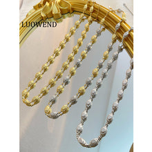 Load image into Gallery viewer, LUOWEND 18K Gold Necklace for Women
