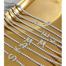 Load image into Gallery viewer, LUOWEND 18K White/Yellow/Rose Gold Real Natural Diamond Bracelet for Women
