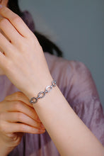 Load image into Gallery viewer, LUOWEND 18K White Gold Real Natural Diamond Bracelet for Women
