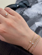 Load image into Gallery viewer, LUOWEND 18K Yellow Gold Fine Jewelry Real Natural Diamond Bracelet for Women
