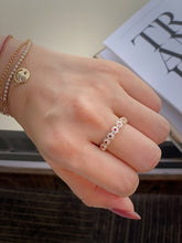 Load image into Gallery viewer, LUOWEND 18K Yellow Gold Fine Jewelry Natural Ruby Ring for Women
