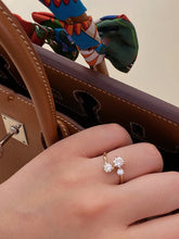 Load image into Gallery viewer, LUOWEND 18K Yellow Gold Fine Jewelry Real Natural Diamond Ring for Women
