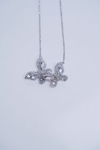 Load image into Gallery viewer, LUOWEND 18K White Gold Real Natural Diamond Pendant Necklace for Women
