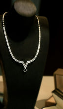 Load image into Gallery viewer, LUOWEND 18K White Gold Fine Jewelry Real Natural Diamond Necklace for Women
