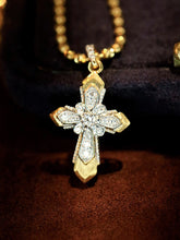 Load image into Gallery viewer, LUOWEND 18K Yellow Gold Fine Jewelry Real Natural Diamond Pendant for Women

