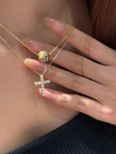 Load image into Gallery viewer, LUOWEND 18K White/Yellow Gold Real Natural Diamond Necklace for Women
