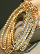 Load image into Gallery viewer, LUOWEND 18K Yellow Gold Fine Jewelry Real Natural Diamond Bracelet for Women
