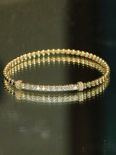 Load image into Gallery viewer, LUOWEND 18K Yellow Gold Fine Jewelry Real Natural Diamond Bracelet for Women
