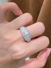 Load image into Gallery viewer, LUOWEND 18K White Gold Fine Jewelry Real Natural Diamond Ring for Women

