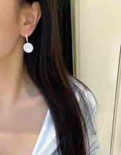 Load image into Gallery viewer, LUOWEND 18K White Gold Fine Jewelry Real Natural Diamond Earrings for Women
