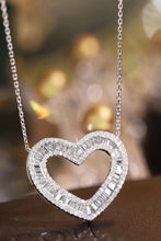 Load image into Gallery viewer, LUOWEND 18K White Gold Fine Jewelry Real Natural Diamond Pendant Necklace for Women
