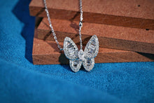 Load image into Gallery viewer, LUOWEND 18K White Gold Fine Jewelry Real Natural Diamond Necklace for Women
