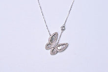 Load image into Gallery viewer, LUOWEND 18K White Gold Fine Jewelry Real Natural Diamond Necklace for Women
