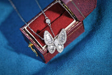 Load image into Gallery viewer, LUOWEND 18K White Gold Fine Jewelry Real Natural Diamond Necklace for Women
