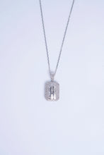 Load image into Gallery viewer, LUOWEND 18K White Gold Fine Jewelry Real Natural Diamond Pendant Necklace for Women
