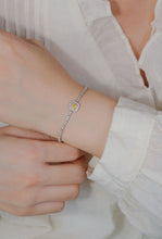 Load image into Gallery viewer, LUOWEND 18K White Gold Fine Jewelry Real Natural Yellow Diamond Bracelet for Women
