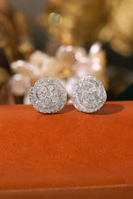 Load image into Gallery viewer, LUOWEND 18K White Gold Natural Diamond Stud Earrings for Women
