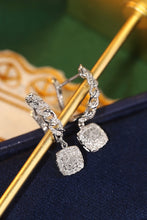 Load image into Gallery viewer, LUOWEND 18K White Gold Real Natural Diamond Hoop Earrings for Women
