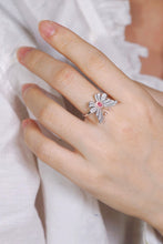 Load image into Gallery viewer, LUOWEND 18K White Gold Ring Natural Pink Diamond Ring for Women
