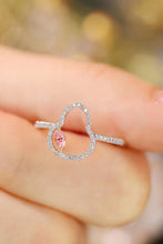 Load image into Gallery viewer, LUOWEND 18K White Gold Real Natural Pink Diamond Ring for Women
