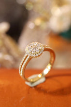 Load image into Gallery viewer, LUOWEND 18K Yellow Gold Real Natural Diamond Ring for Women

