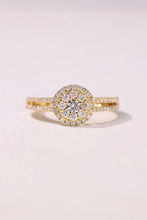 Load image into Gallery viewer, LUOWEND 18K Yellow Gold Real Natural Diamond Ring for Women
