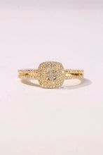Load image into Gallery viewer, LUOWEND 18K Yellow Gold Real Natural Diamond Ring for Women

