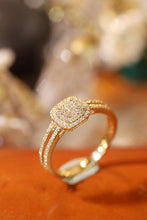 Load image into Gallery viewer, LUOWEND 18K Yellow Gold Real Natural Diamond Ring for Women

