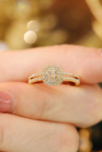 Load image into Gallery viewer, LUOWEND 18K Yellow Gold Real Natural Diamond Ring for Women

