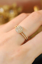 Load image into Gallery viewer, LUOWEND 18K Yellow Gold Real Natural Diamond Ring for Women
