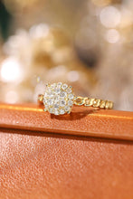Load image into Gallery viewer, LUOWEND 18K Yellow Gold Real Natural Diamond Ring for Women
