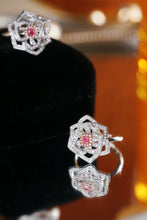 Load image into Gallery viewer, LUOWEND 18K White Gold Natural Pink Diamond Ring for Women
