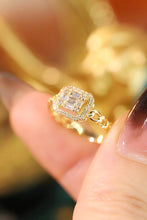 Load image into Gallery viewer, LUOWEND 18K Yellow Gold Real Natural Diamond Ring for Women
