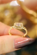 Load image into Gallery viewer, LUOWEND 18K Yellow Gold Real Natural Diamond Ring for Women
