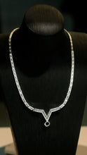 Load image into Gallery viewer, LUOWEND 18K White Gold Fine Jewelry Real Natural Diamond Necklace for Women
