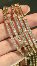 Load image into Gallery viewer, LUOWEND 18K Yellow Gold Fine Jewelry Real Natural Diamond Bracelet for Women
