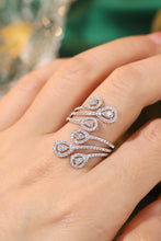 Load image into Gallery viewer, LUOWEND 18K White Gold Real Natural Diamond Ring for Women
